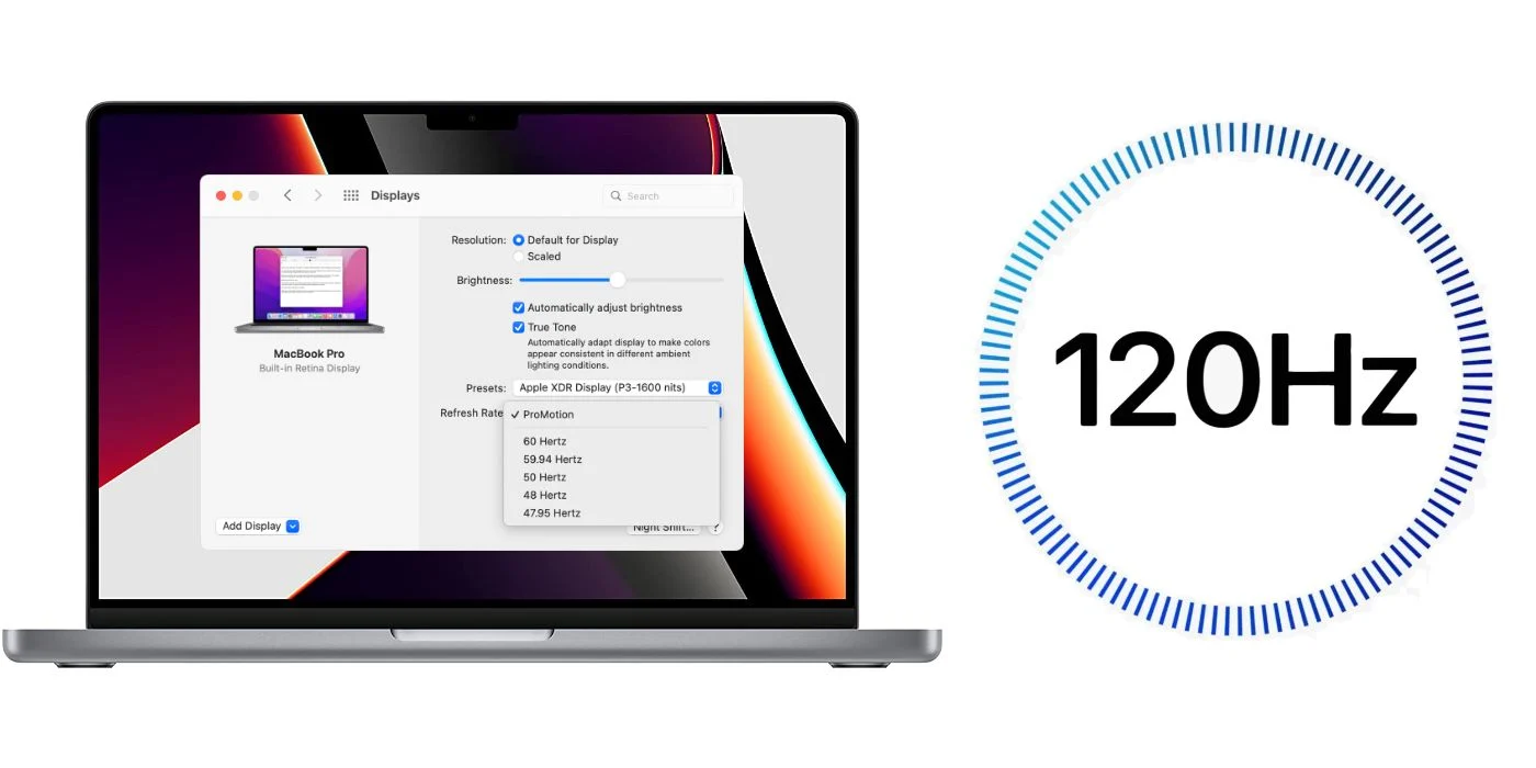 Частота обновления ноутбука. Apple 120 Hz display. 120 Герц на внешнем мониторе MACBOOK Pro m1. Сколько Герц в макбуке. MACBOOK Media.