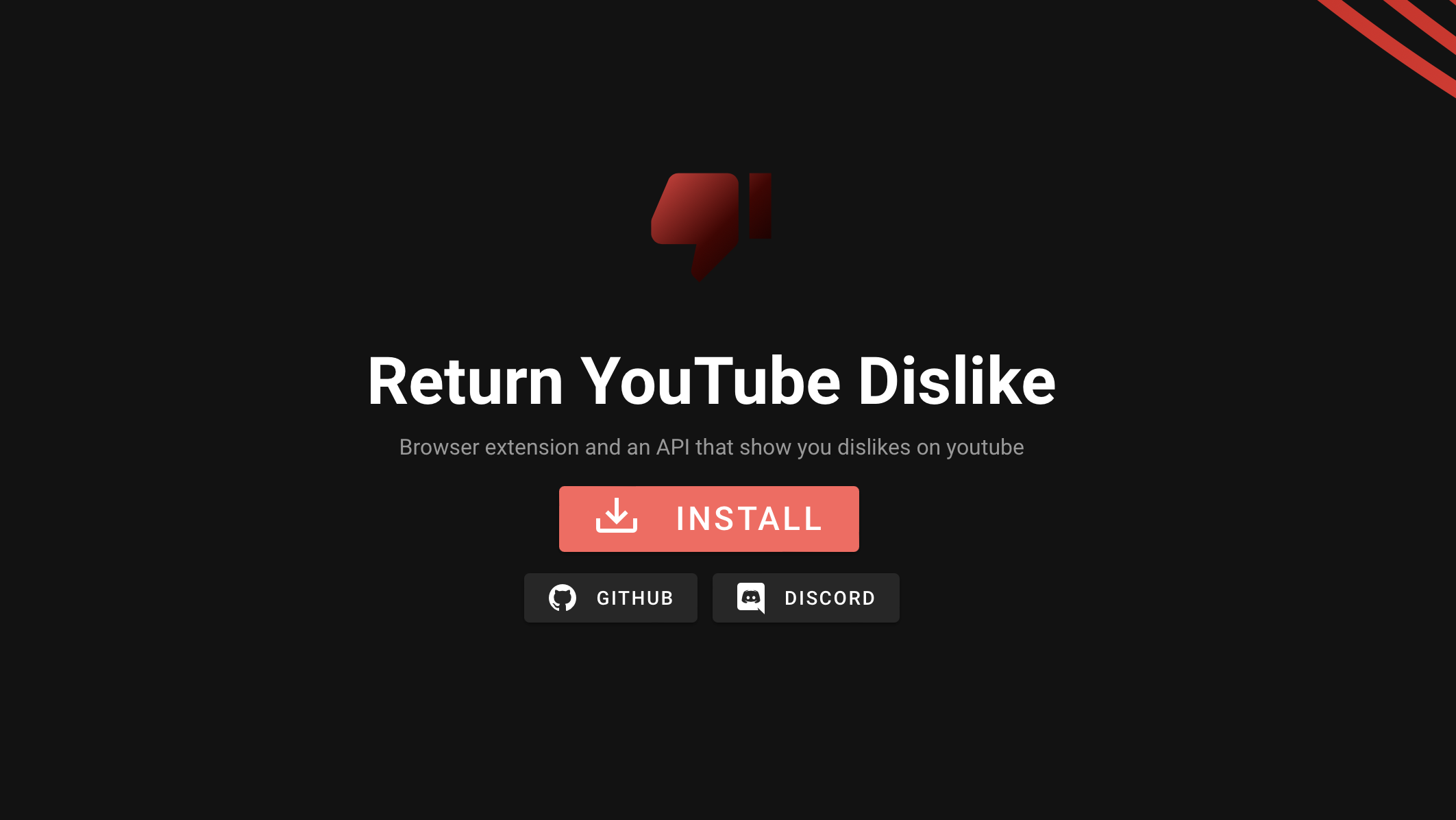 Youtube extension. Youtube Dislike. Return youtube Dislike. Youtube API. Расширение для показа Дизлайков на ютубе.