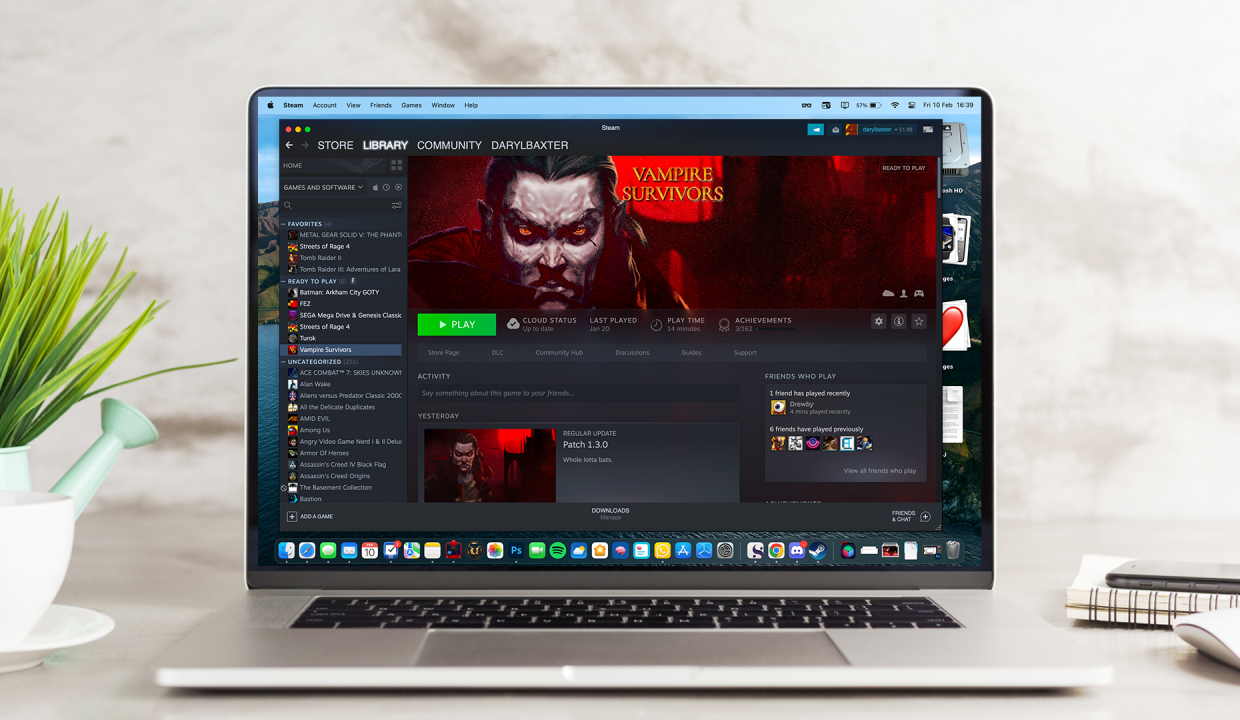 Из-за Steam-клианта SSD на MacBook Pro M2 оставался переполненным, несмотря  на все приложенные усилия