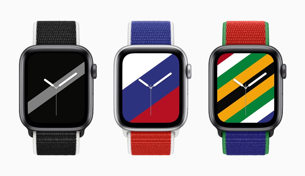 Apple представила новые ремешки для Apple Watch с флагами 22 стран мира