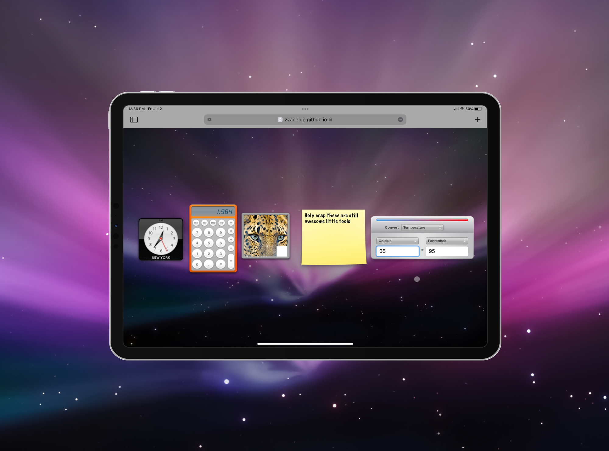 Разработчик OldOS запустил сайт с классическим виджетам macOS