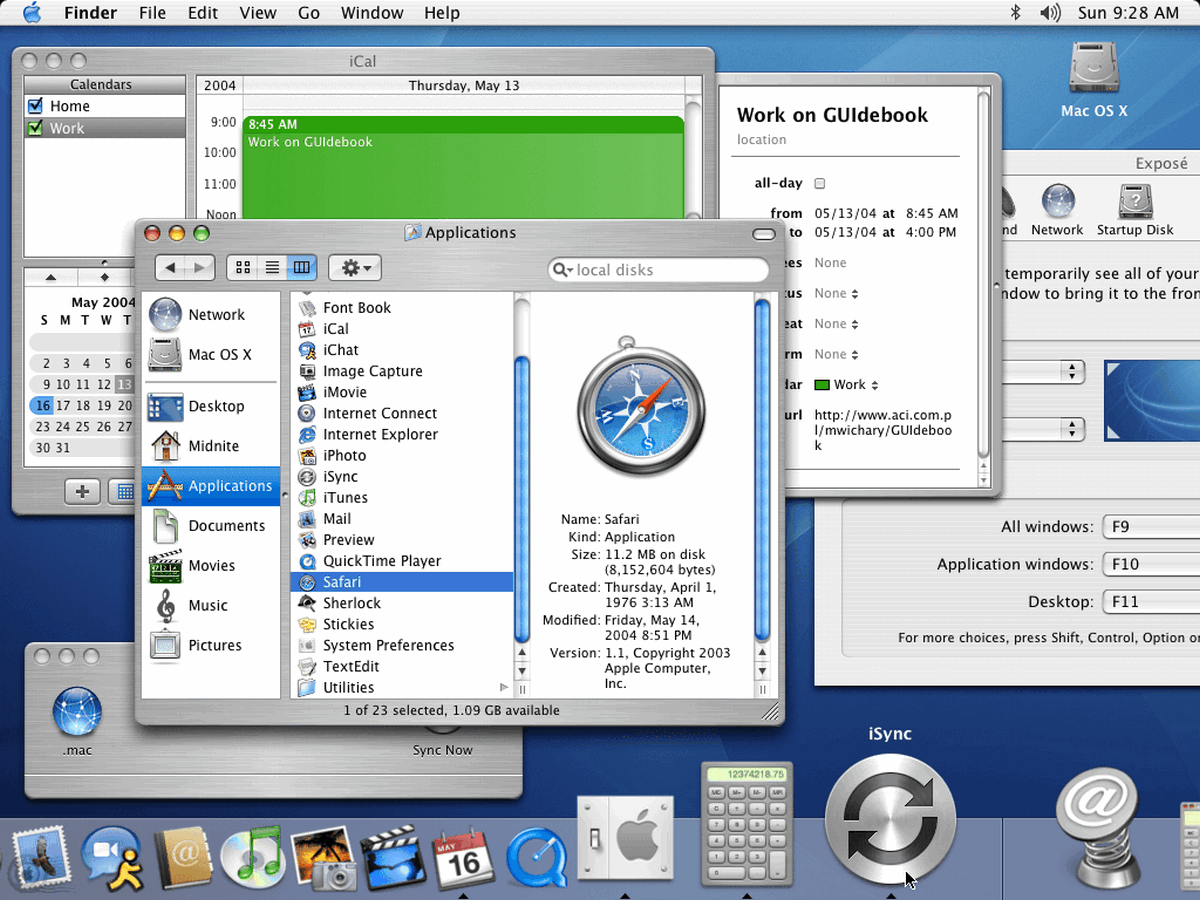 Этот день в истории Apple: выпущено обновление OS X Panther с функцией Exposé для Mac