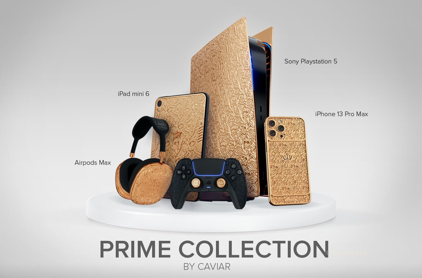 Caviar представила золотые PS5, iPhone 13, iPad mini 6 и AirPods Max