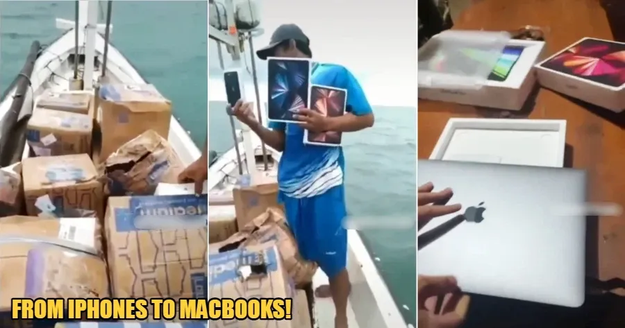 Индонезийские рыбаки выловили в море коробки с новыми iPhone, iPad и MacBook