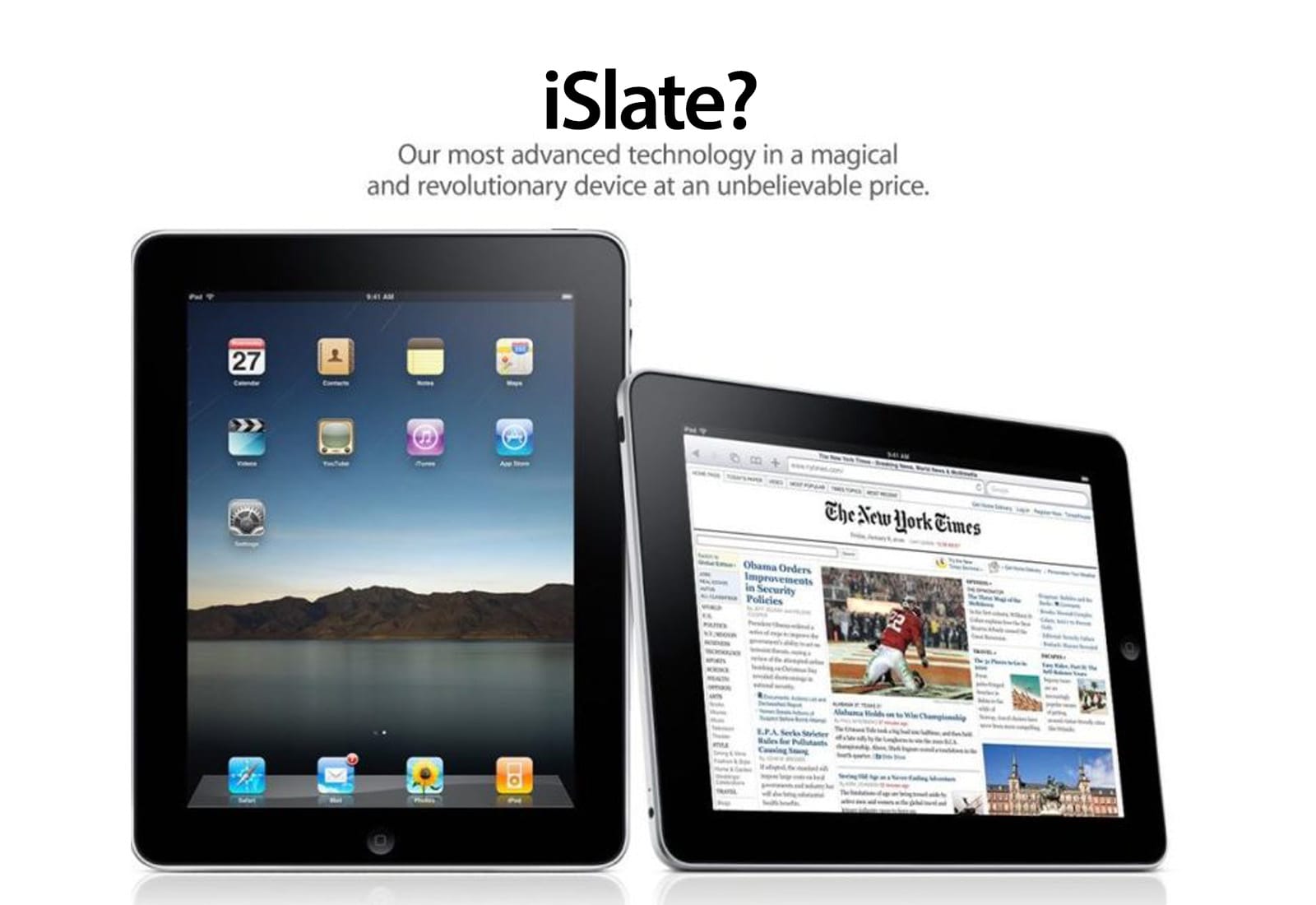 Этот день в истории Apple: появляются слухи, что новый планшет от Apple будет называться iSlate
