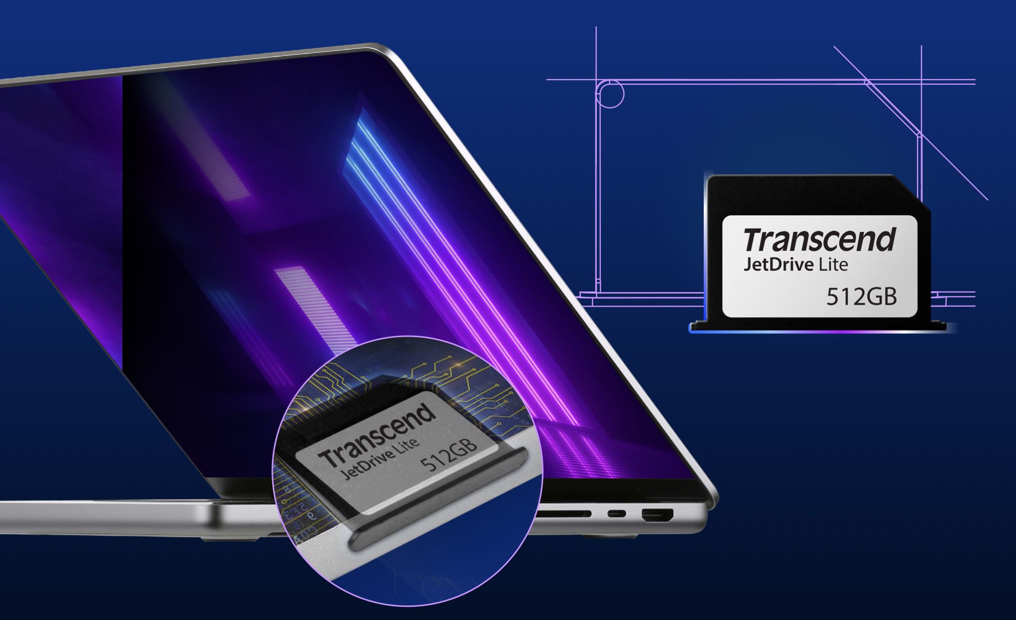Transcend представила карты расширения JetDrive Lite 330 ёмкостью до 512 ГБ для 14- и 16-дюймовых MacBook Pro