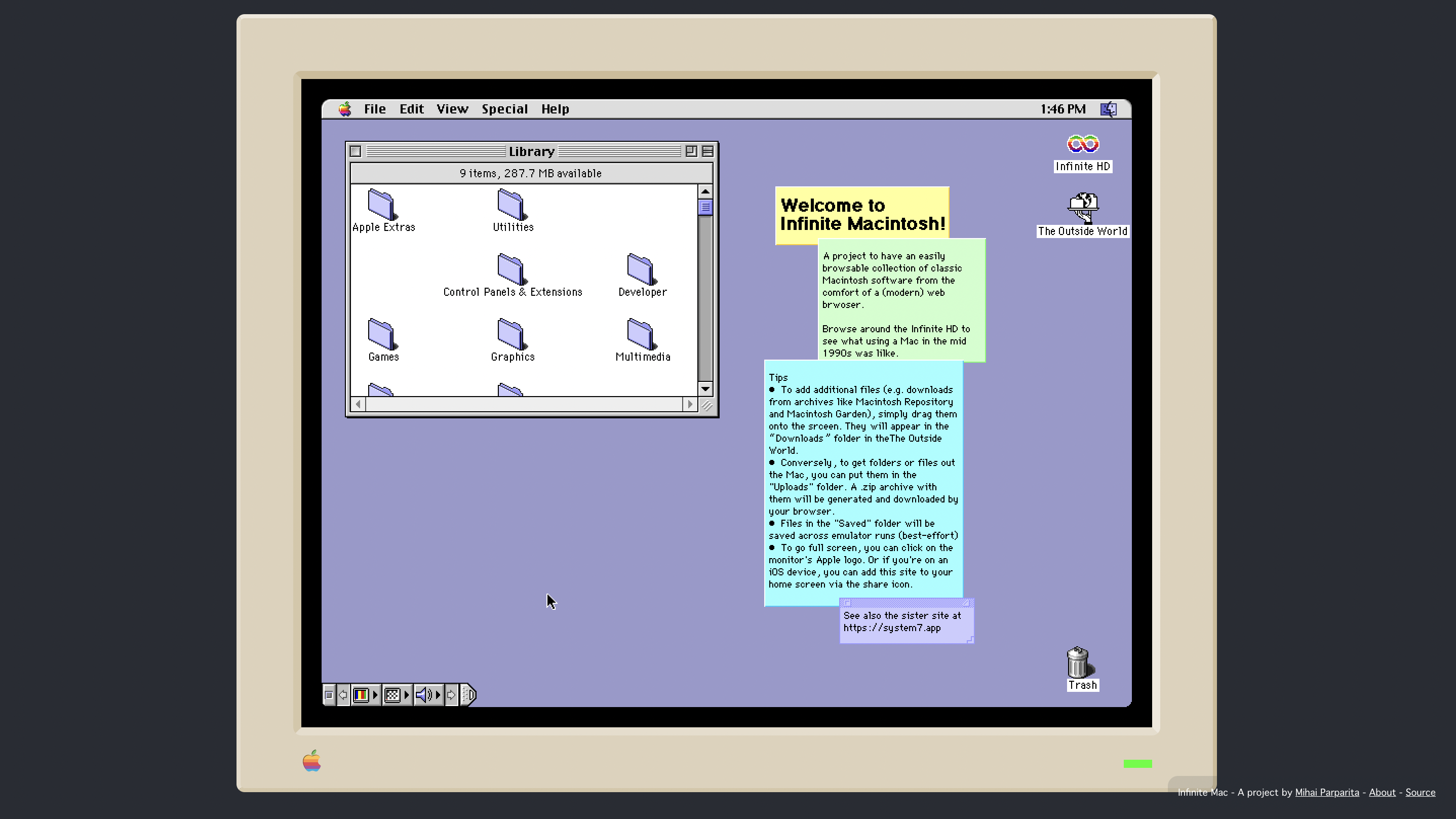 Назад в 90-е: Попробуйте эти два веб-эмулятора Mac