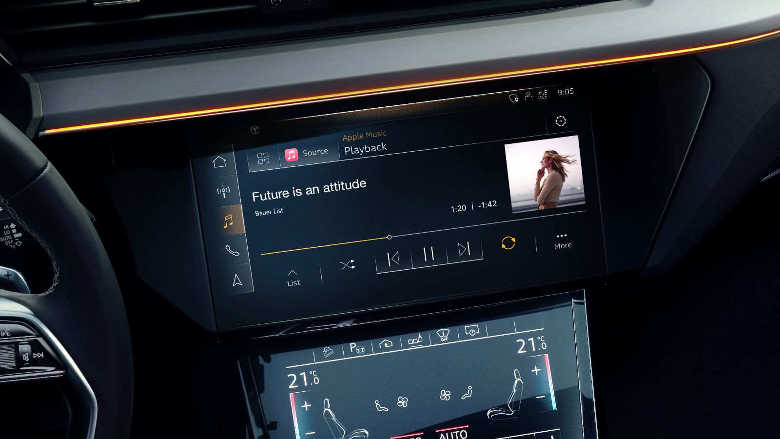 Audi интегрирует Apple Music в автомобили 2022 года
