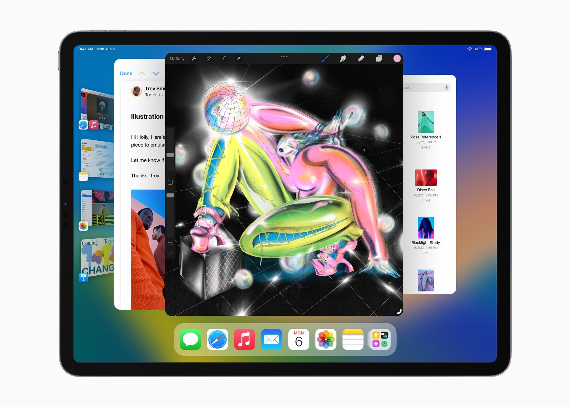 Apple представила iPadOS 16 с возможностью работать с четырьмя окнами одновременно