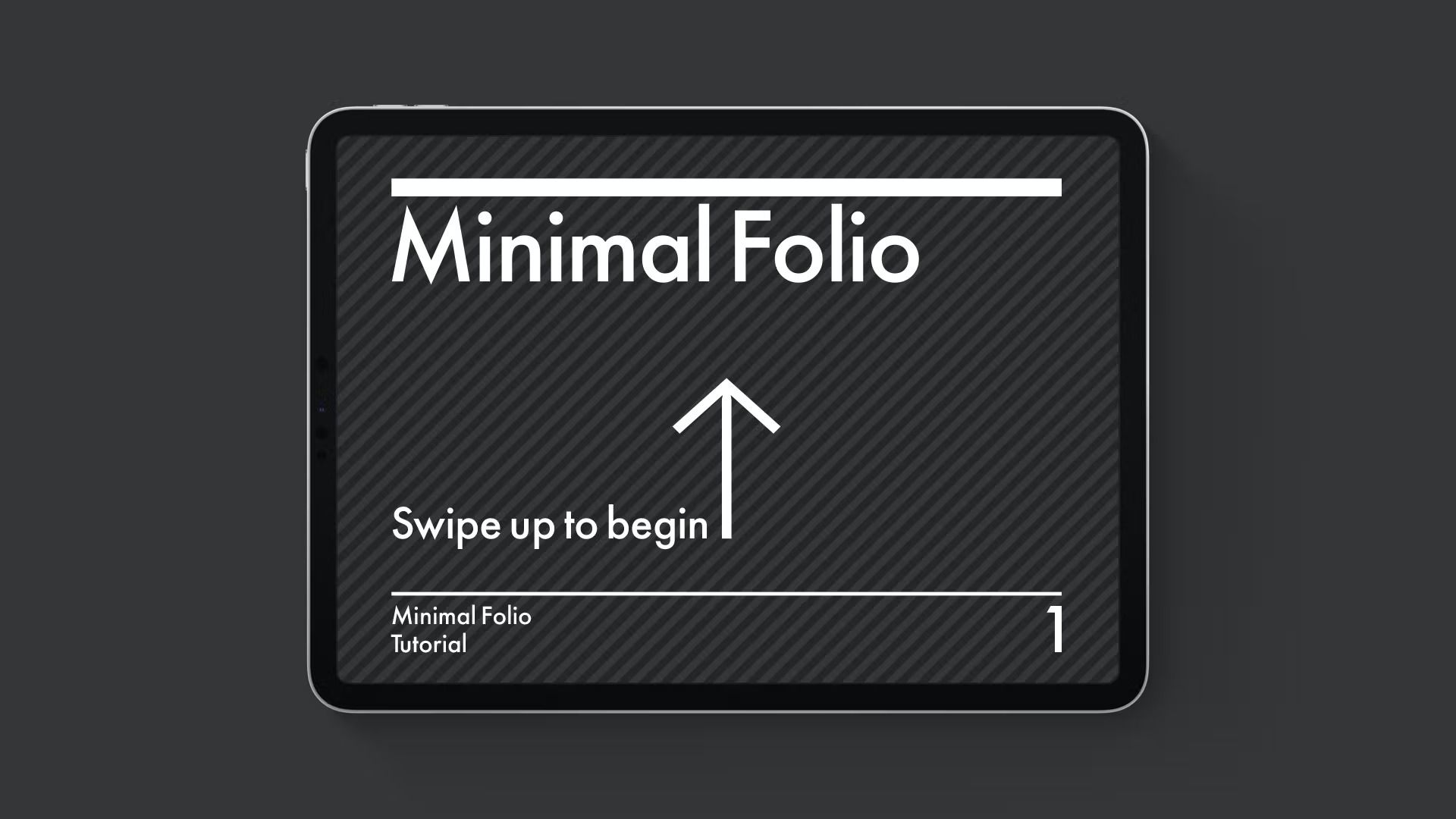 Временно бесплатно: Minimal Folio – презентации видео, PDF и изображений