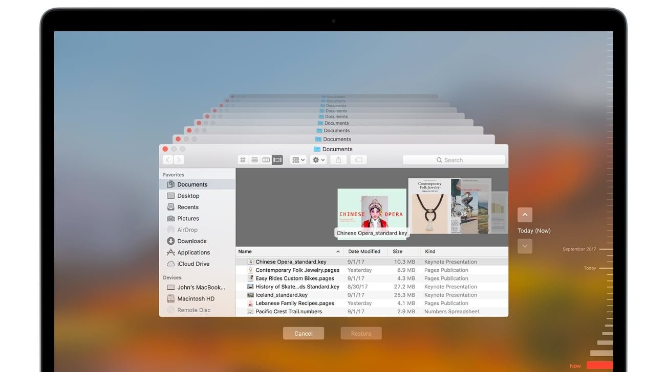 macOS Ventura позволяет создавать ежедневные и еженедельные резервные копии с помощью Time Machine