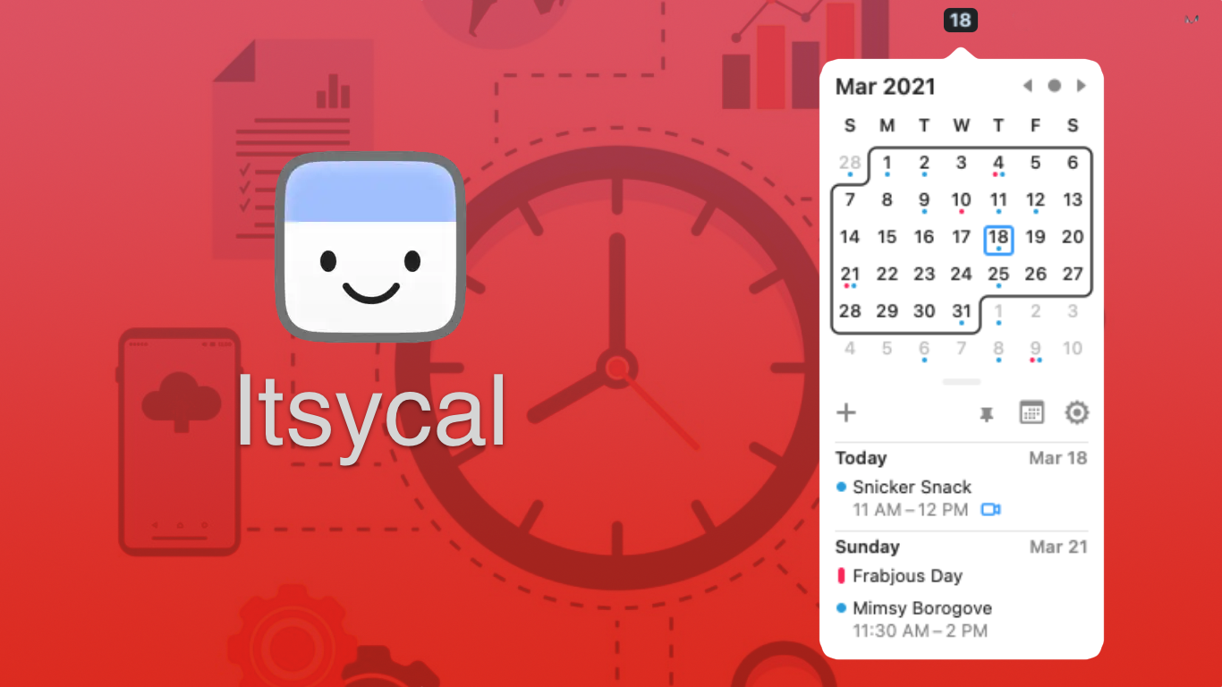 Приложения: миниатюрный календарь Itsycal обзавёлся новыми функциями