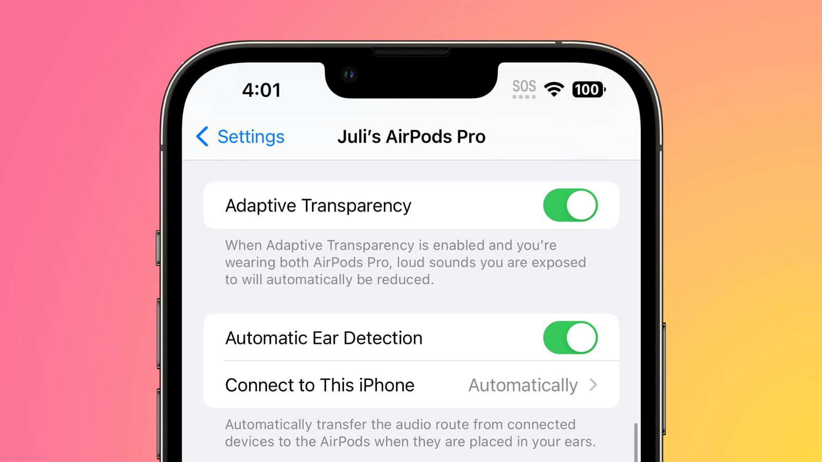Гурман: Опция «Адаптивной прозрачности» не появится в AirPods Pro и AirPods Max