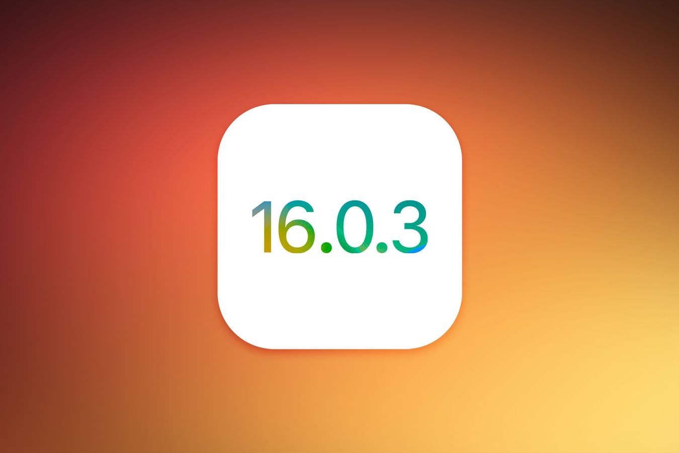 Вышла iOS 16.0.3
