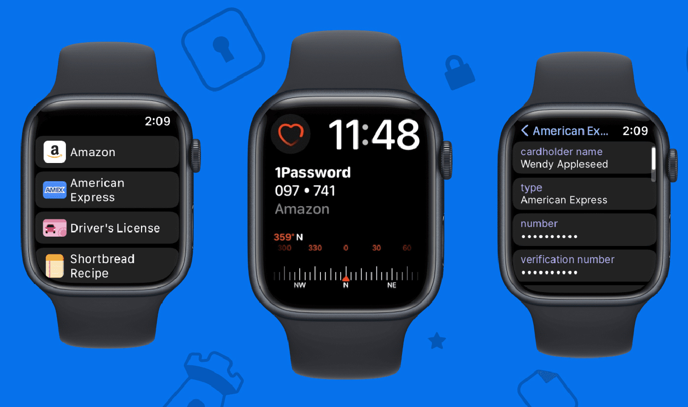 1Password 8 представил отдельное, новое приложение для Apple Watch