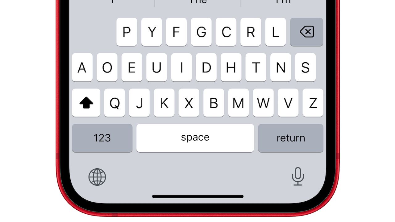 В iOS 16 появилась поддержка раскладки клавиатуры Dvorak