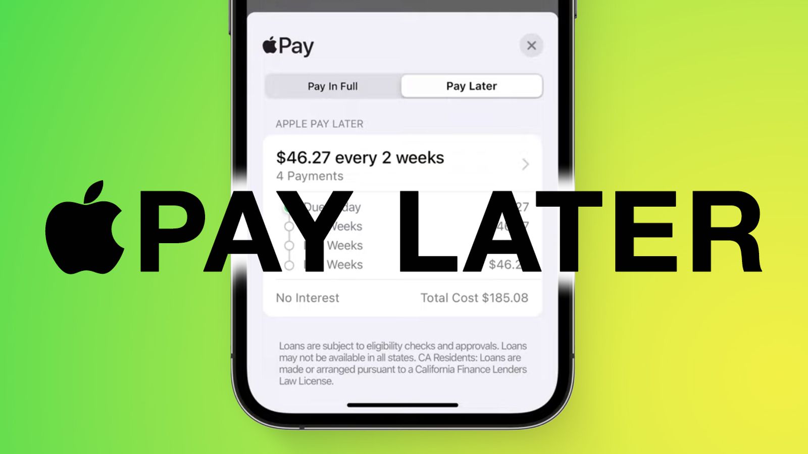 Apple Pay Later запустится уже «скоро»