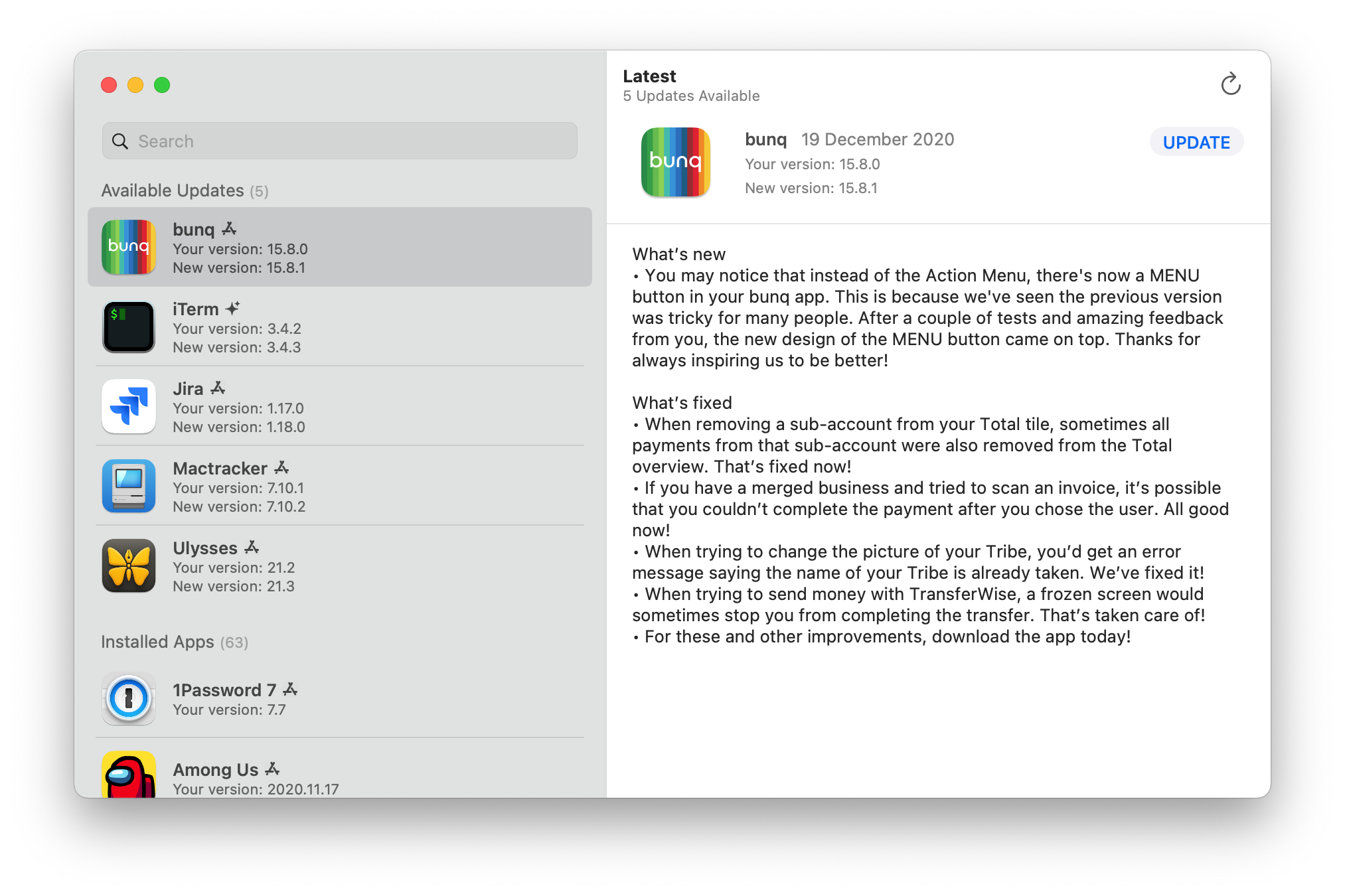 Latest – приложение для обновления приложений получило интеграцию с Mac App Store