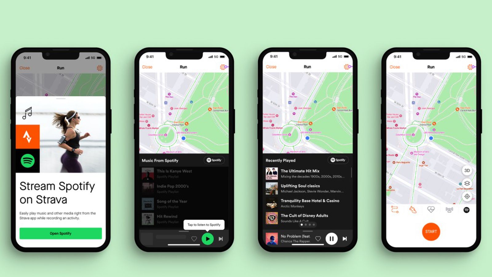 Strava интегрировала Spotify в своё приложение
