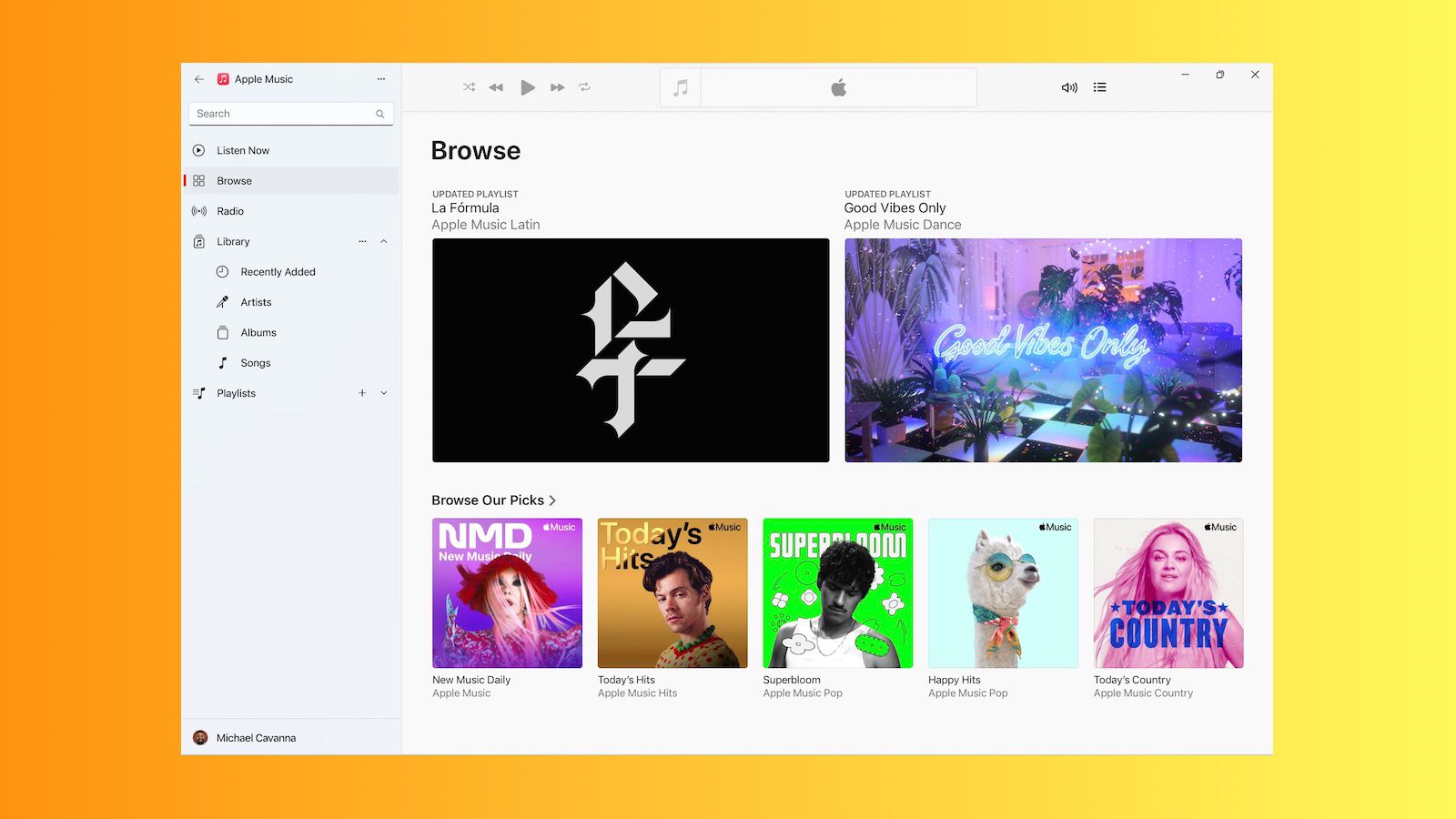 Apple выпустила обновления приложений Apple Music и TV для Windows