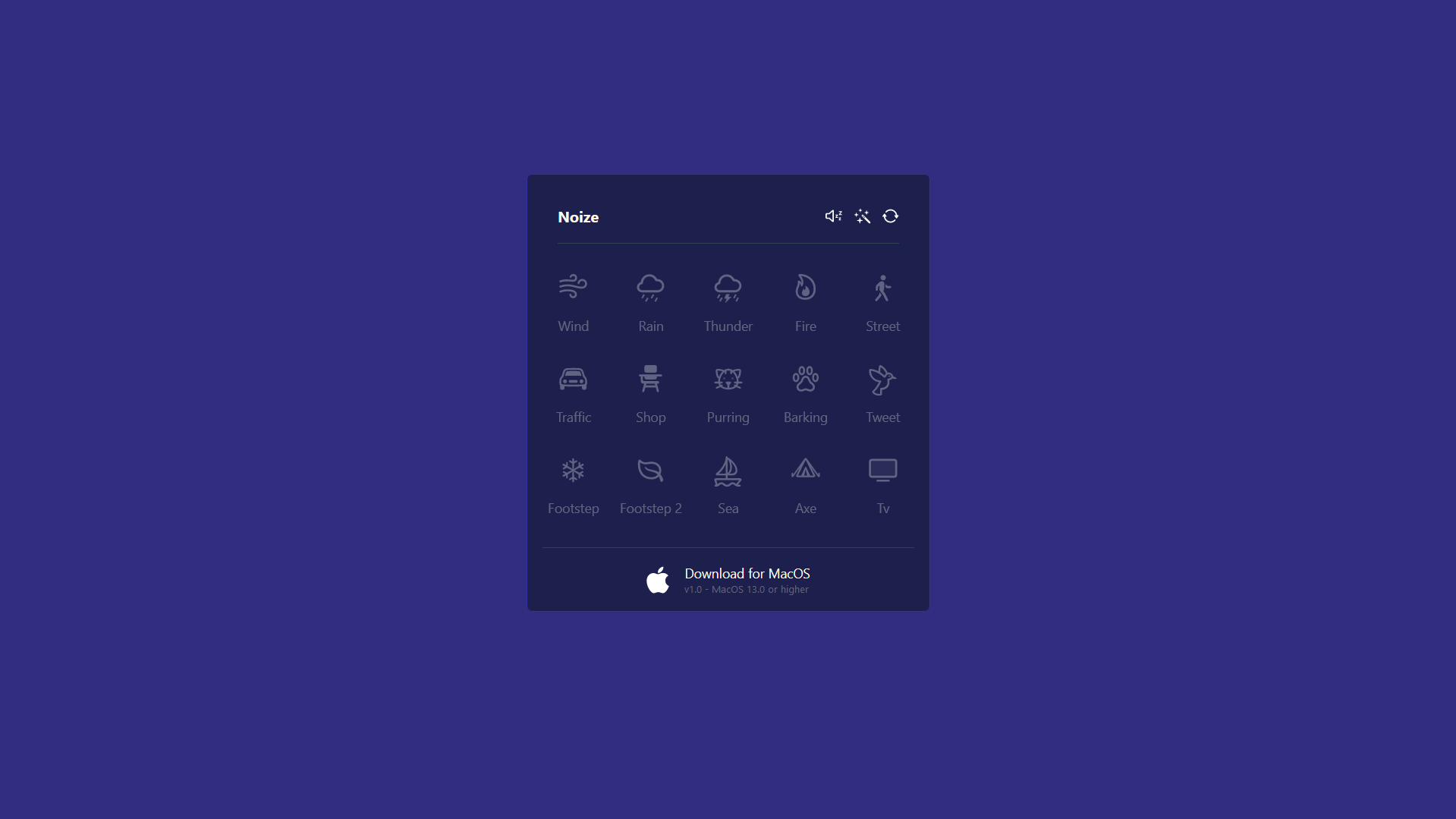 Noize: Бесплатный генератор звуков для macOS