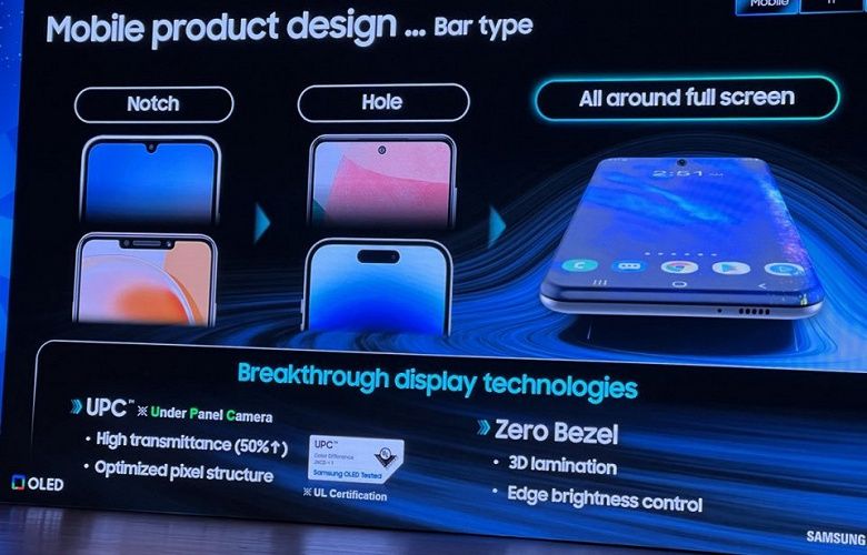В Сети опубликовали фото полностью безрамочного смартфона от Samsung
