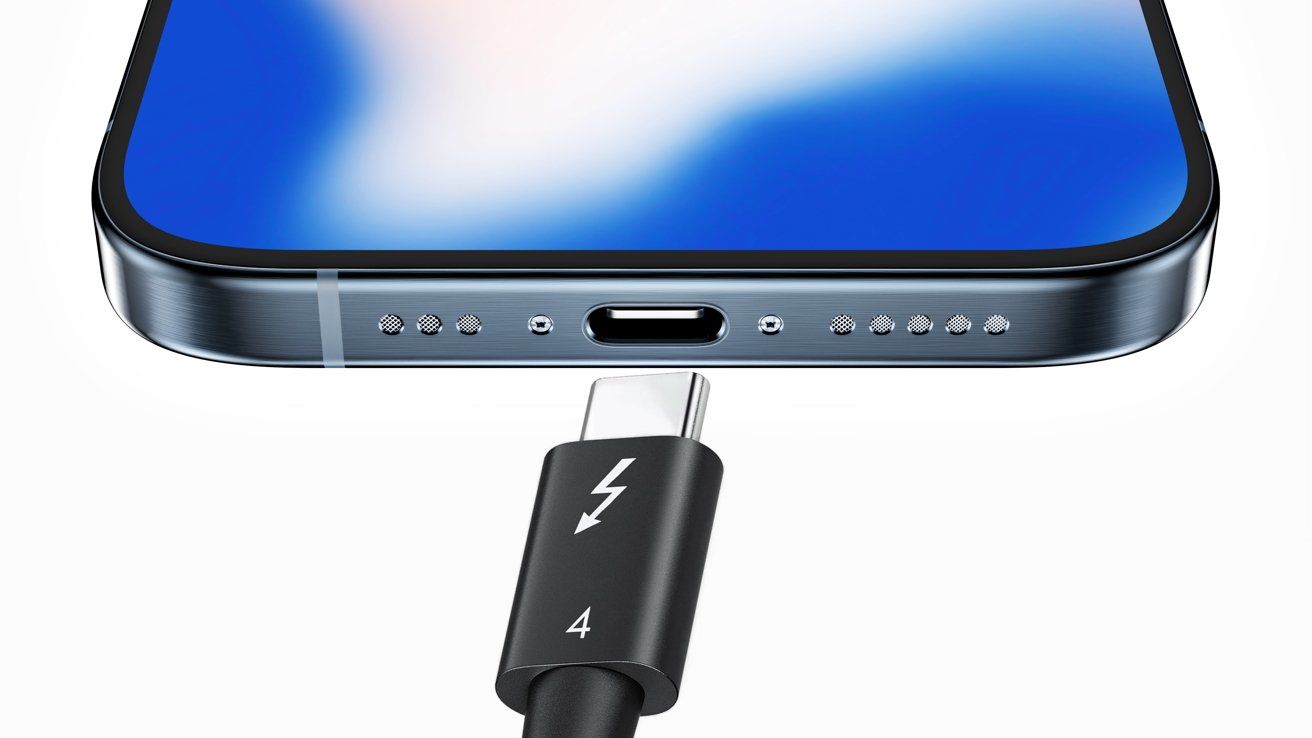 Apple может выпускать кабель Thunderbolt для iPhone 15 Pro в виде отдельного аксессуара