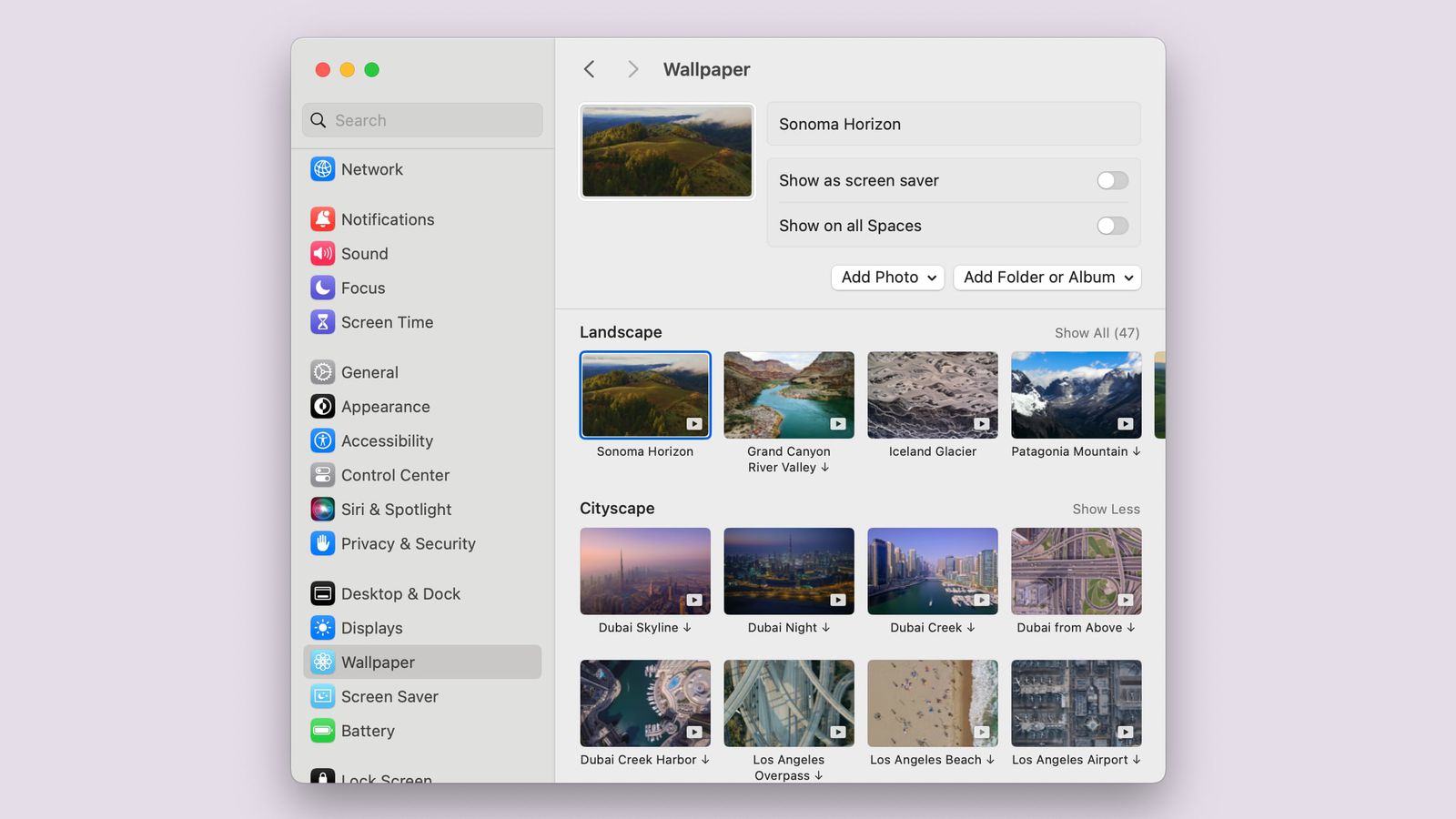 Последняя бета-версия macOS Sonoma содержит 100+ новых видеообоев и заставок