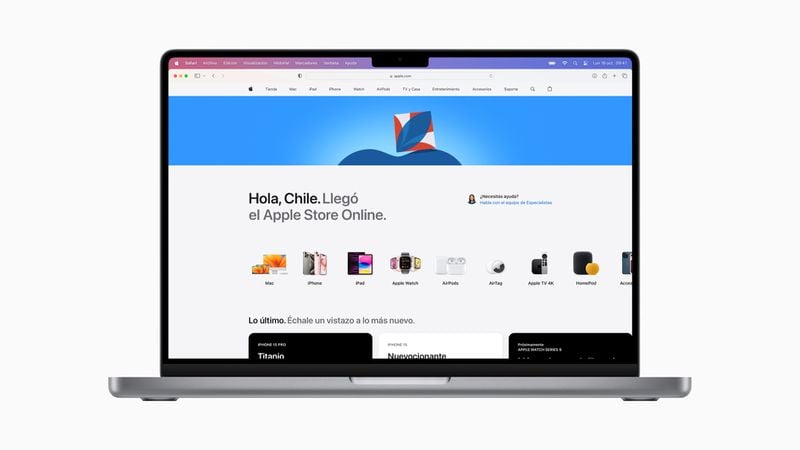 Apple открыла интернет-магазин в Чили
