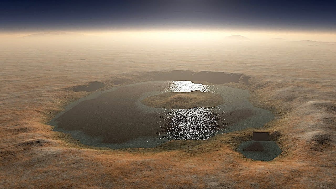 Учёные нашли доказательства существования воды на Марсе в прошлом