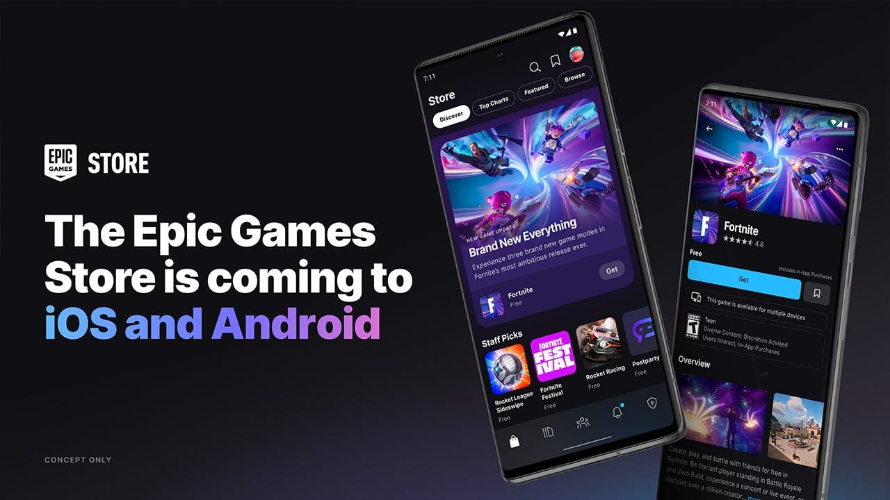 Epic Games анонсировала запуск EGS для мобильных платформ