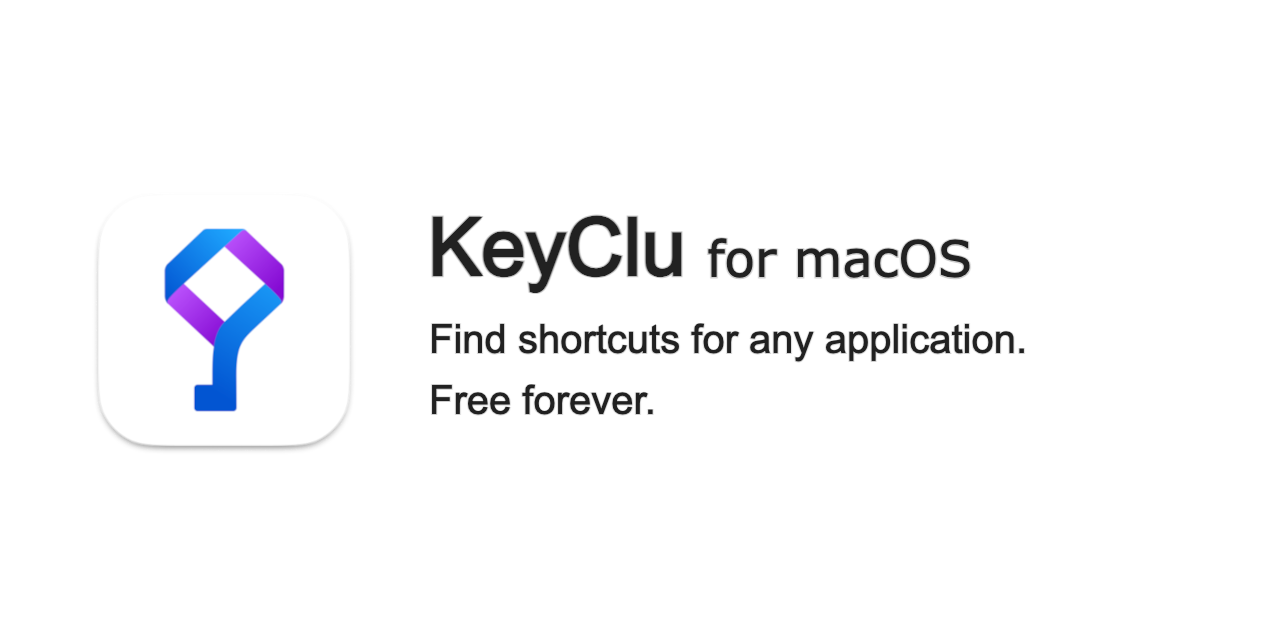 KeyClu: бесплатная программа для macOS покажет все комбинации клавиш активного приложения
