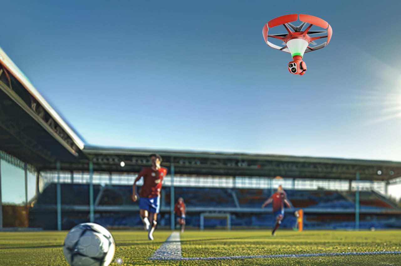 Южнокорейский ученый изобрёл дрон для судейства футбольных матчей