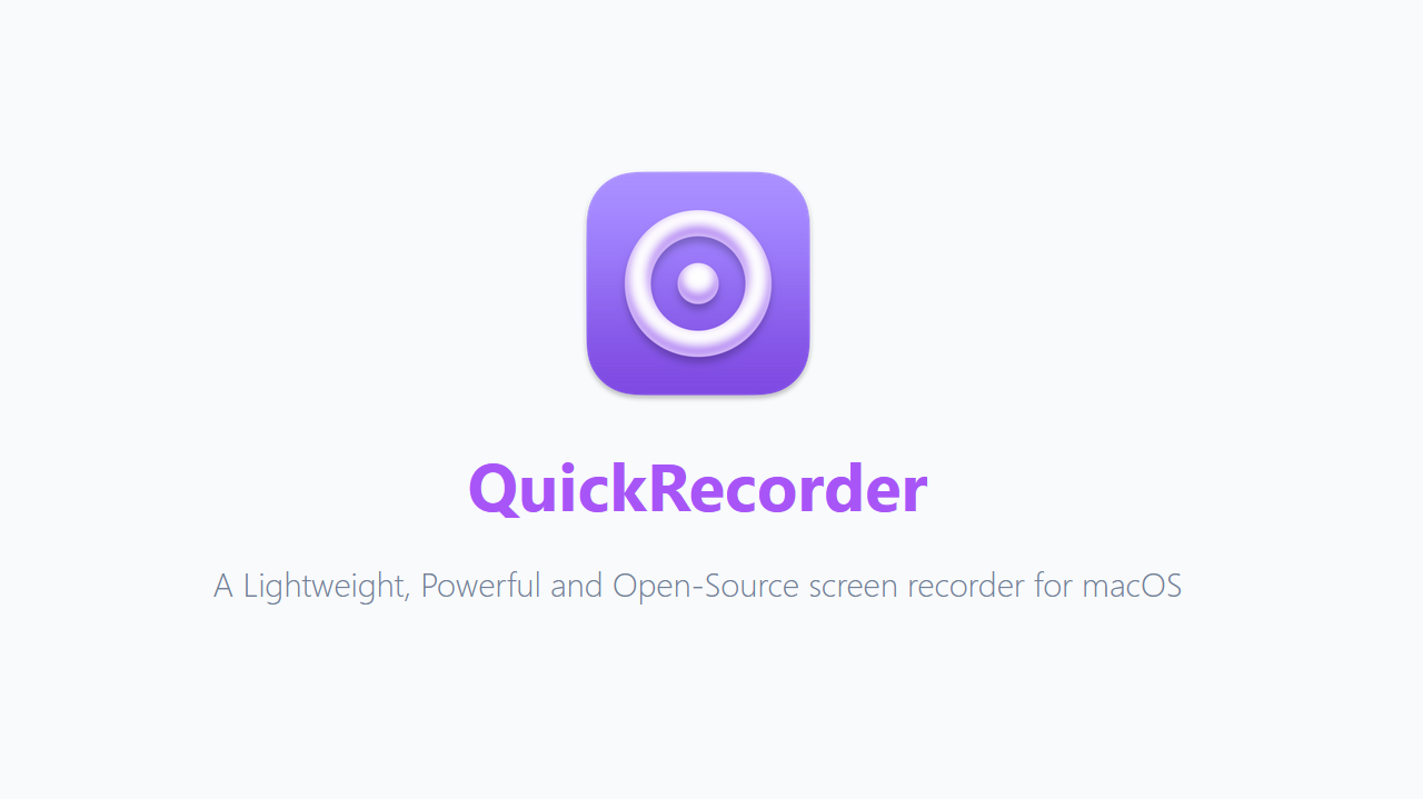 QuickRecorder – бесплатное приложение для записи экрана на Mac
