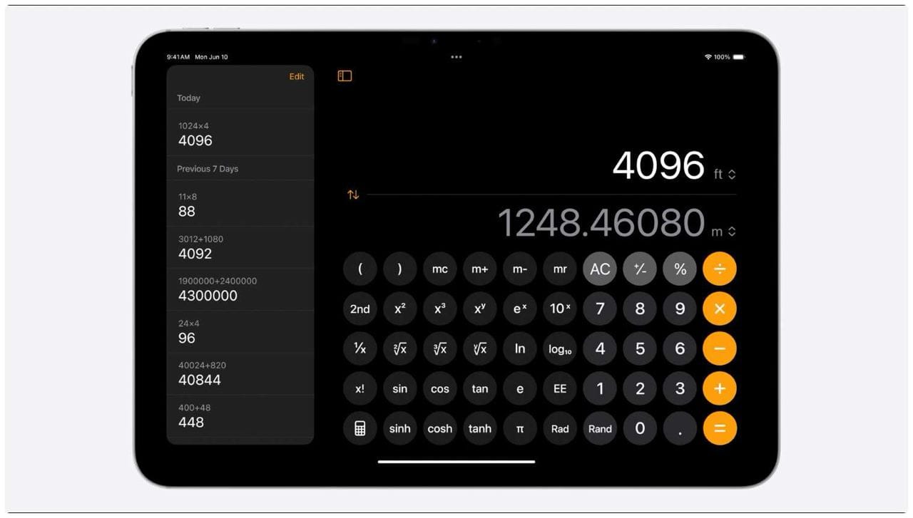 iPadOS 18 получит обновлённый дизайн и приложение «Калькулятор»