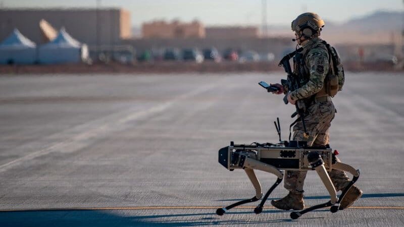 Использование четырёхногих роботов-собак в военных целях уже не за горами?