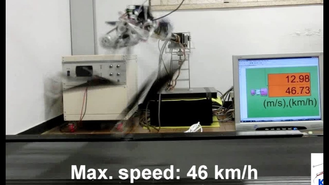Если робот станет спринтером: корейские учёные создали робота, развивающего скорость 46 км/ч