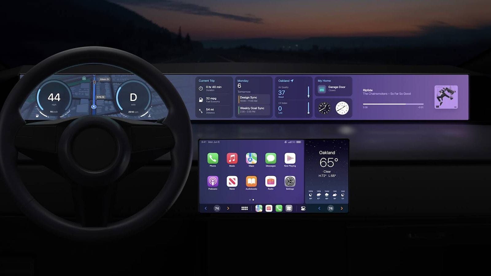 CarPlay 2.0 с виджетами: как Apple хочет изменить интерфейс мультимедиа в автомобиле