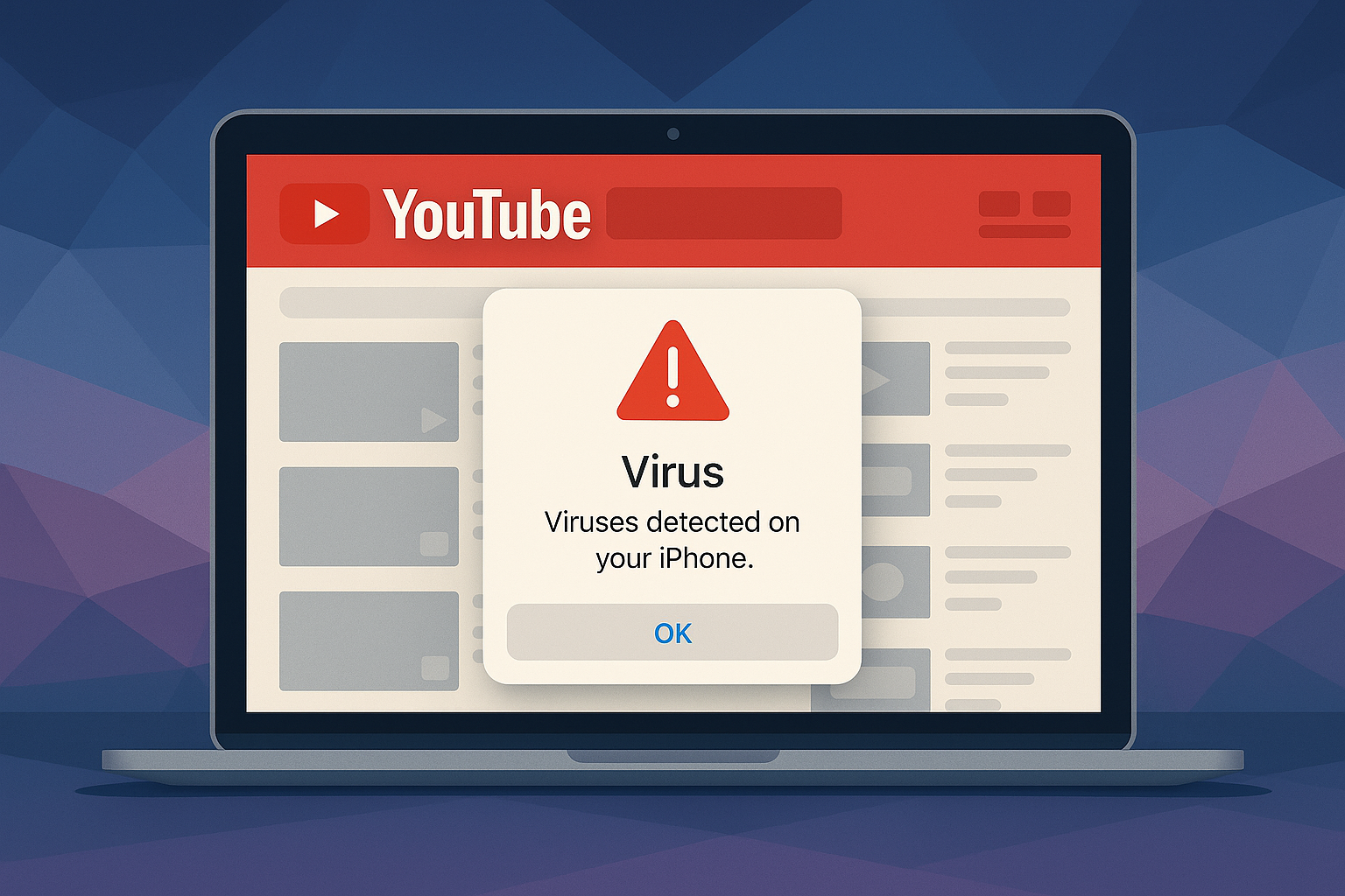 На YouTube заметили фейковую рекламу: «Ваш iPhone заражён 247 вирусами»