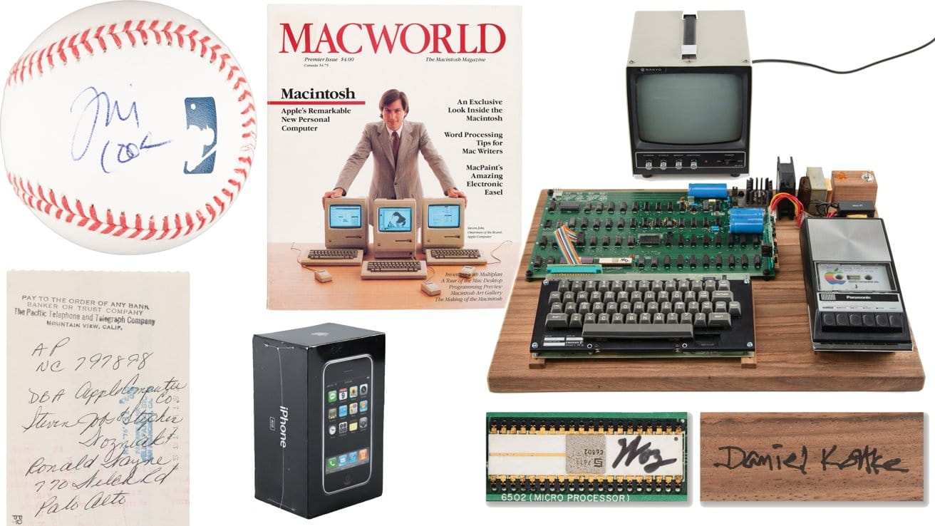 Аукцион раритетов: начались торги рабочего Apple‑1, автографов и прототипов