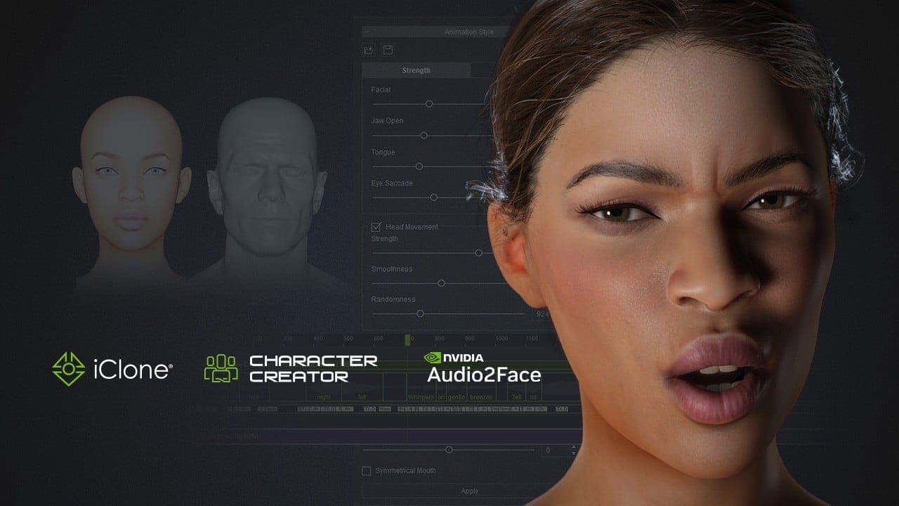Nvidia выложила исходный код Audio2Face для генерации лицевой анимации по голосу