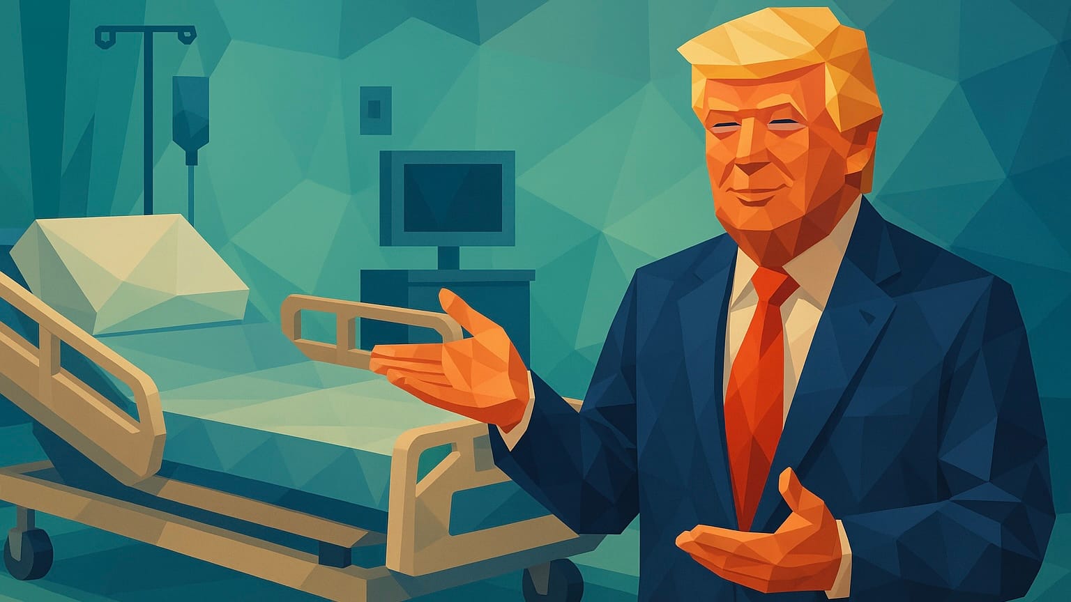 Трамп удалил свой пост с дипфейком о «медицинских кроватях» лечащих все болезни