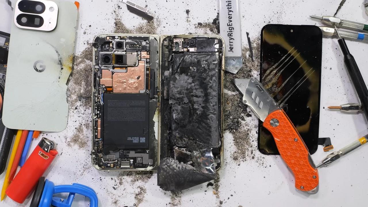 Google Pixel 10 Pro Fold провалил тесты на прочность и загорелся во время сгибания корпуса