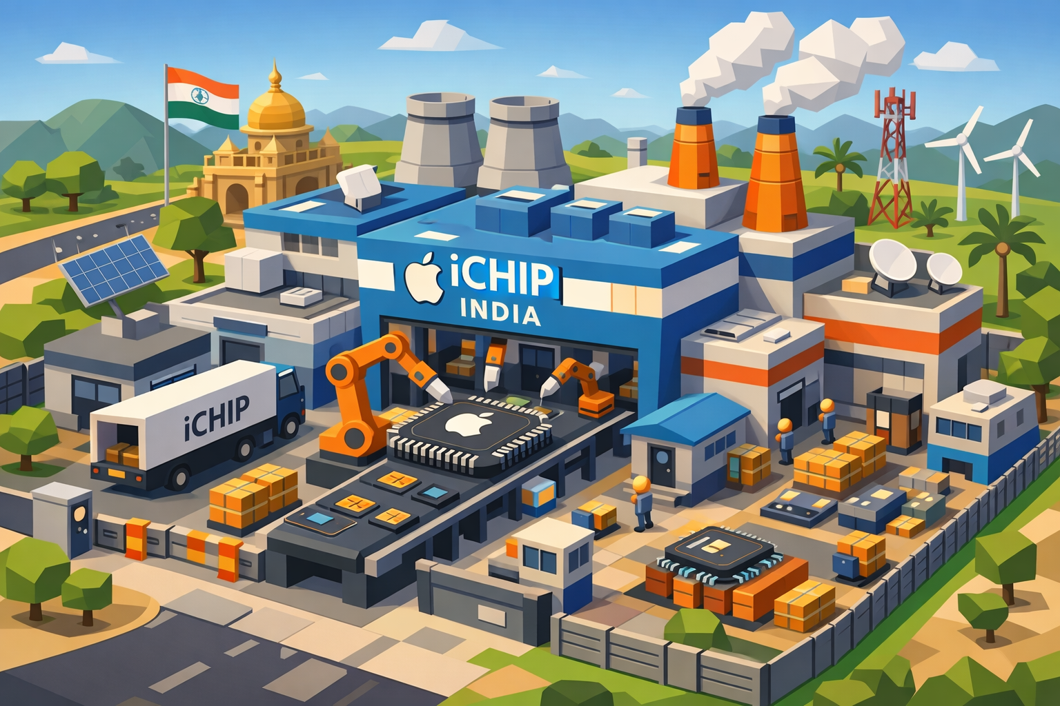 Apple готовится к производству чипов в Индии