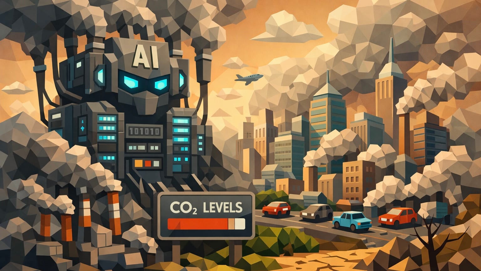 Искусственный интеллект угрожает климату: выбросы СО₂ достигли уровня мегаполиса