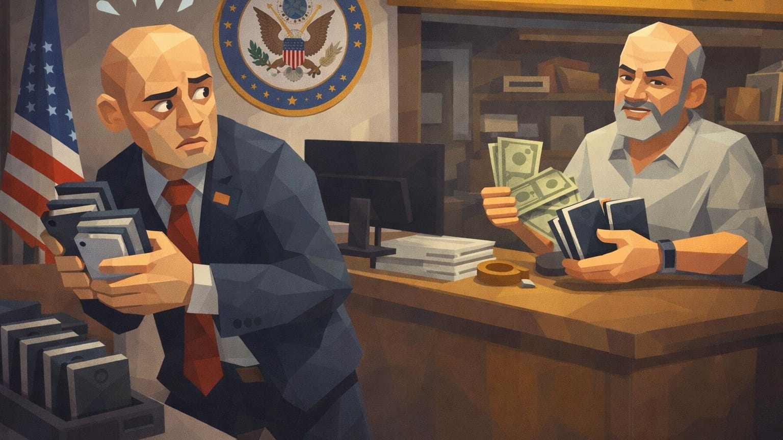 Сотрудник Конгресса США несколько лет воровал служебные смартфоны, а затем сдавал в ломбард