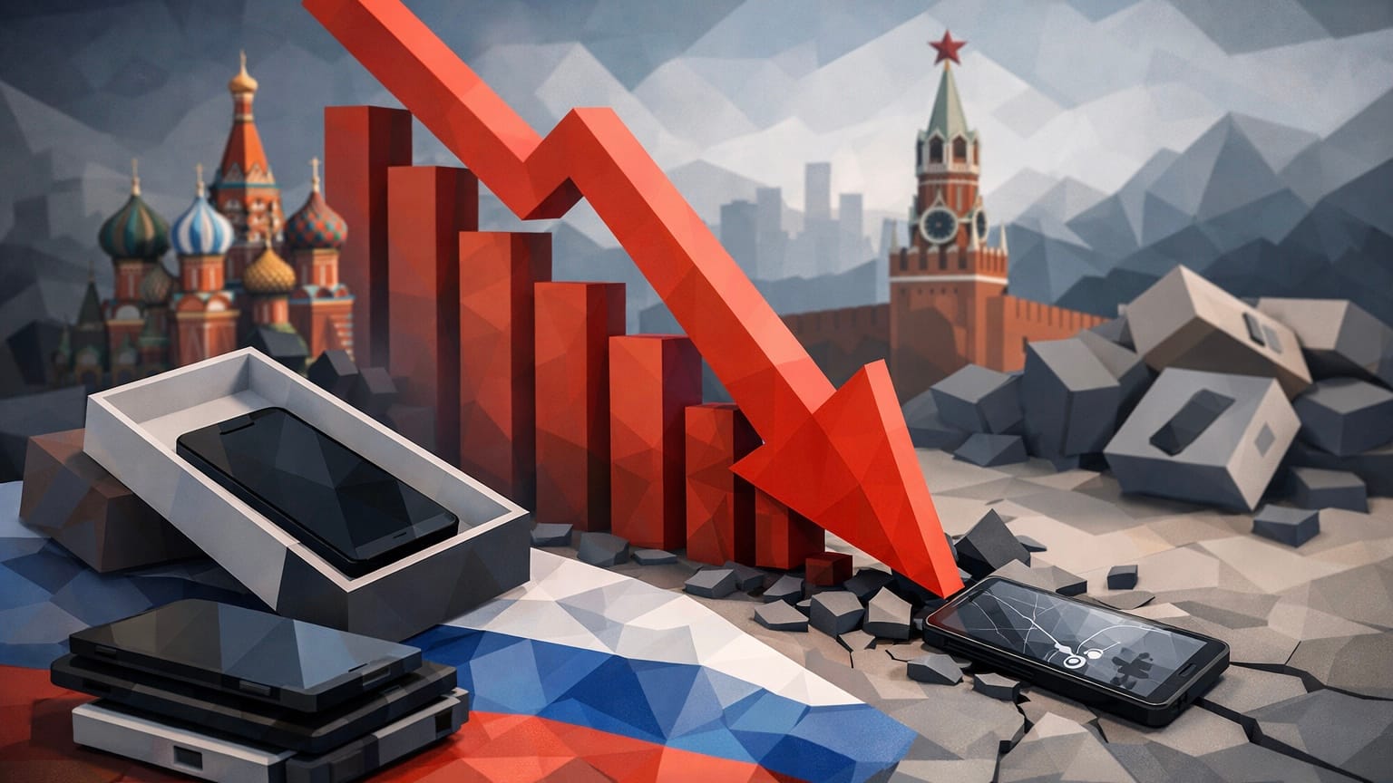Продажи смартфонов в России снизились почти на четверть