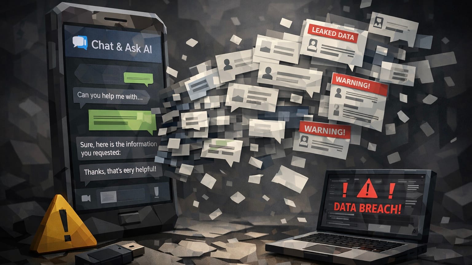 Популярное приложение Chat & Ask AI оставило миллионы чатов открытыми для посторонних глаз