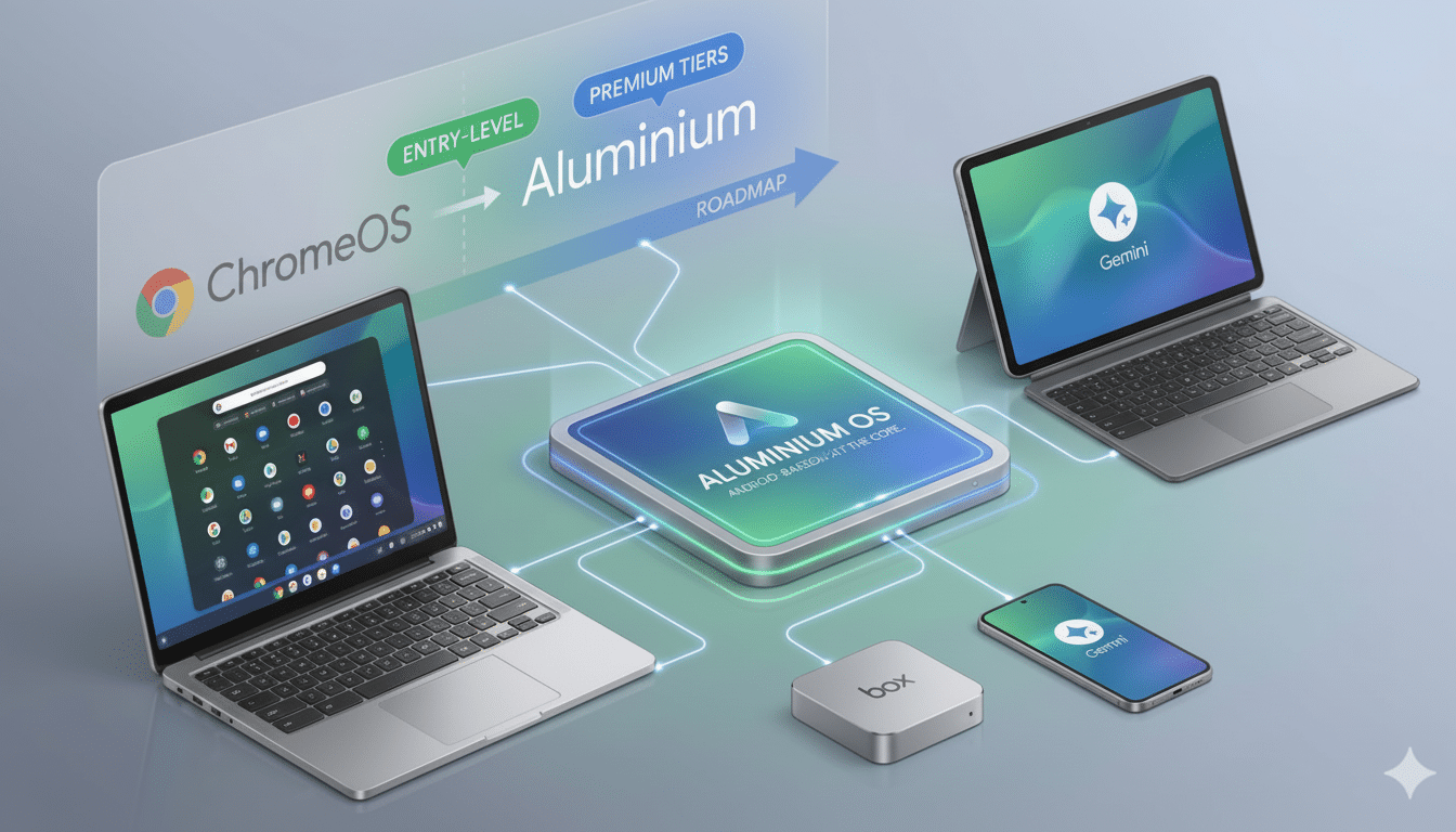 В сети показали утекшую новую Google Aluminium OS для ПК на основе Android