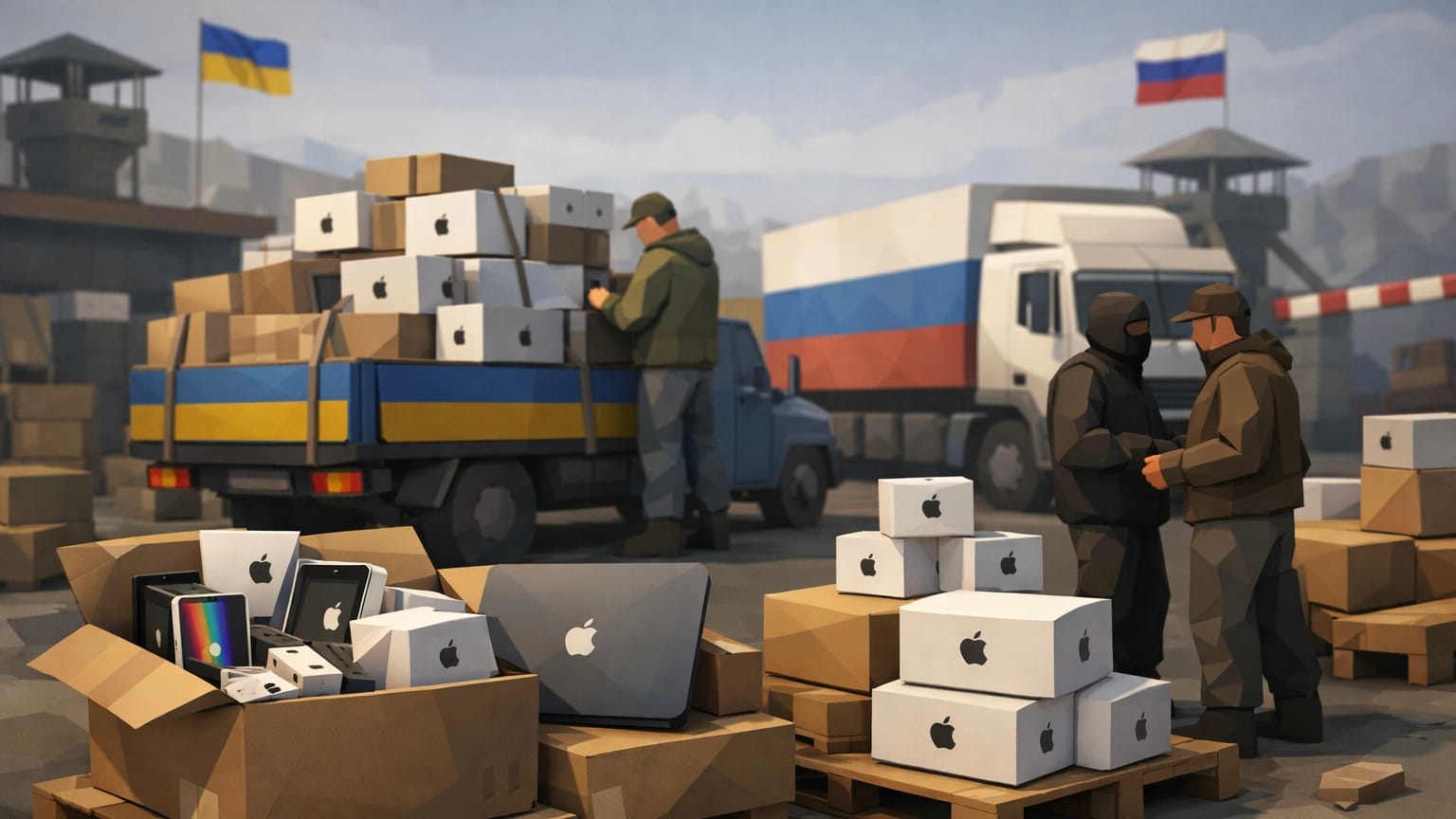 Техника Apple из Украины массово поступает в Россию